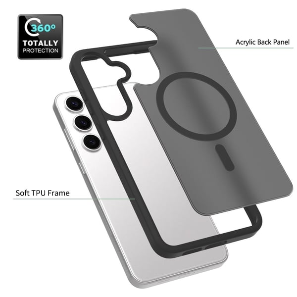 SKALO Samsung S25+ Skin-touch Hybrid Cover - Lilla