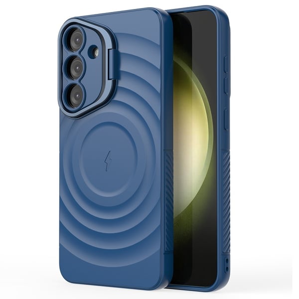 SKALO Samsung S25+ Ripple Texture Cover - Blå