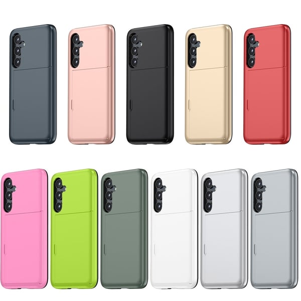 SKALO Samsung S25+ Armor Kortholder Cover - Grøn