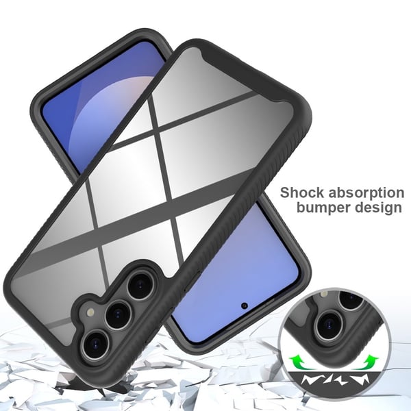 SKALO Samsung S25+ Shockproof Clear Hybrid Cover - Lilla