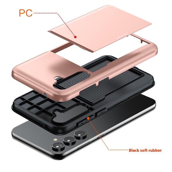 SKALO Samsung S25+ Armor Kortholder Cover - Blå