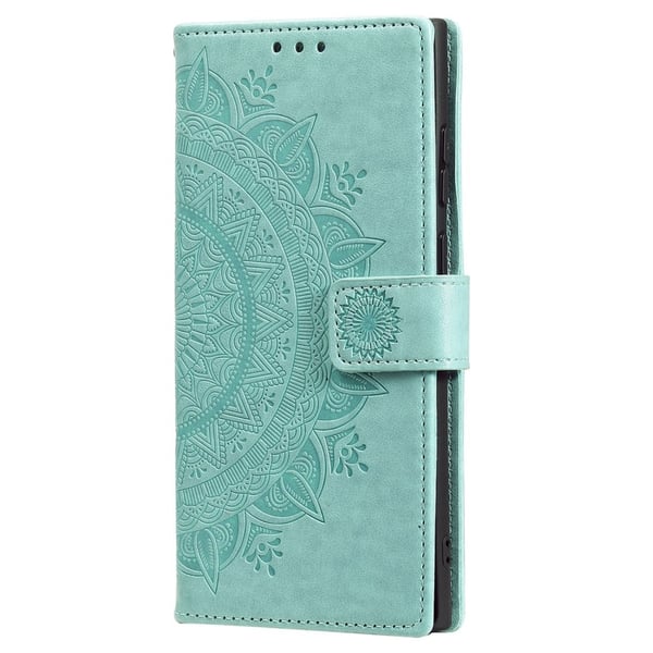 SKALO Samsung S25+ Mandala Flip Cover - Turkis