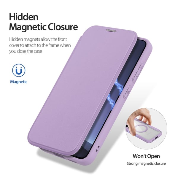 DUX DUCIS Samsung S25+ Skin X Pro Flip Cover - Lilla