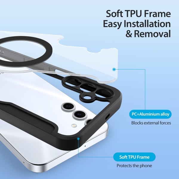 DUX DUCIS Samsung S25+ Skin X Pro Flip Cover - Sort