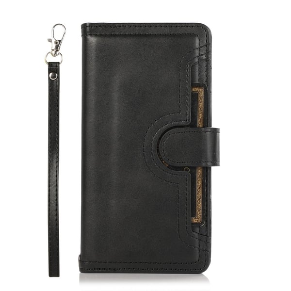 SKALO Samsung S25+ Big Wallet Flip Cover - Sort