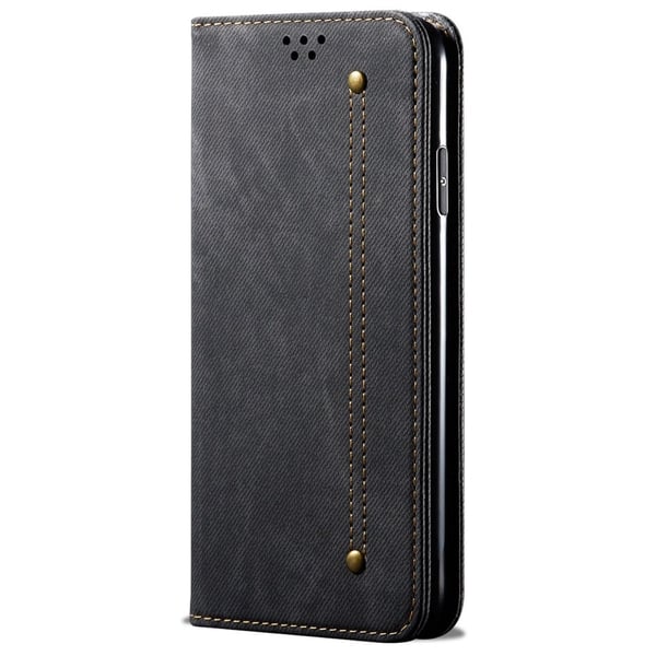 SKALO Samsung S25+ Jeans Flip Cover - Sort