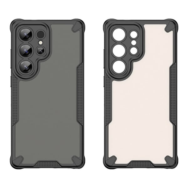 SKALO Samsung S25 Ultra Armor Hybrid Frosted Cover - Sort