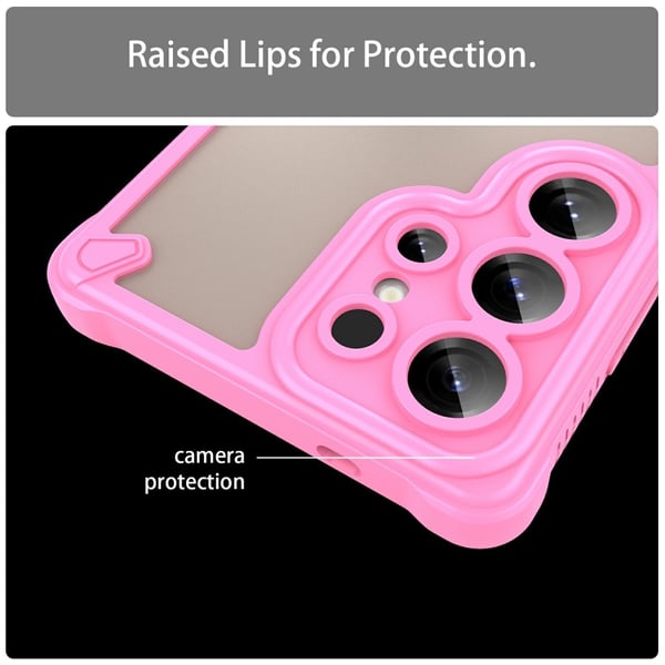 SKALO Samsung S25 Ultra Armor Hybrid Frosted Cover - Pink