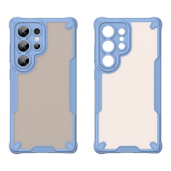 SKALO Samsung S25 Ultra Armor Hybrid Frosted Cover - Blå