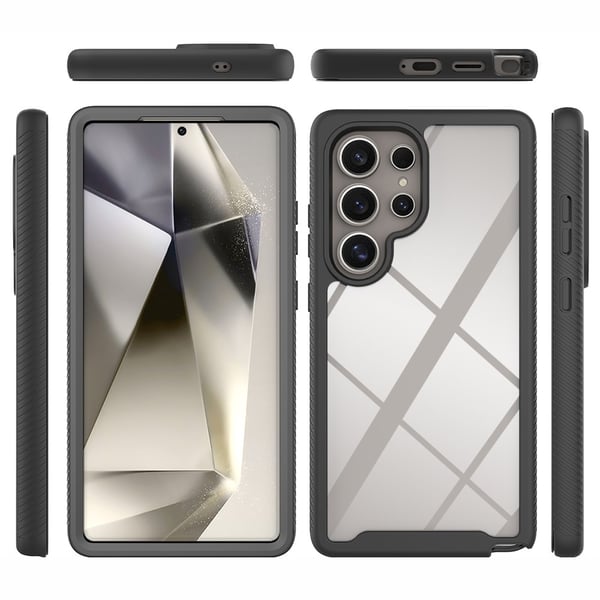 SKALO Samsung S25 Ultra Shockproof Clear Hybrid Cover - Lilla