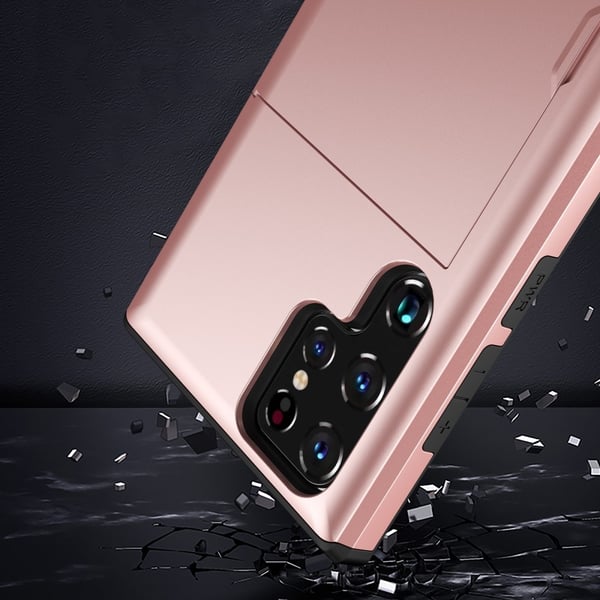 SKALO Samsung S25 Ultra Armor Kortholder Cover - Grøn