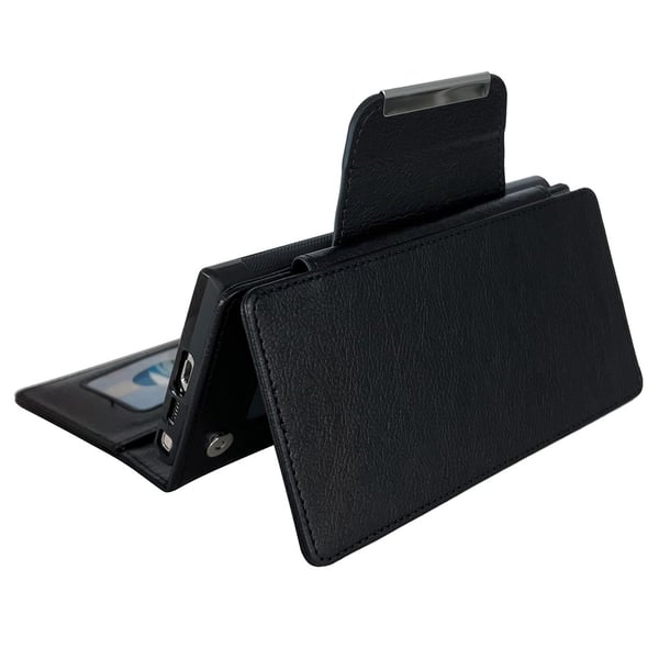 SKALO Samsung S25 Ultra 2-in-1 Magneettinen Irrotettava Lompakkokotelo - Musta