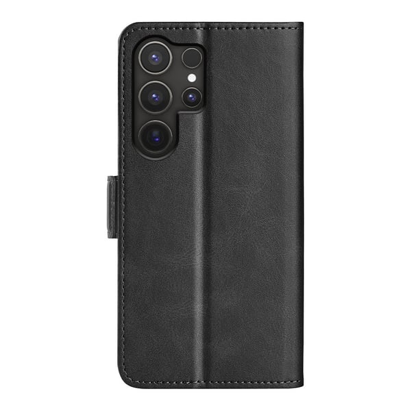 SKALO Samsung S25 Ultra Premium ID Flip Cover - Sort