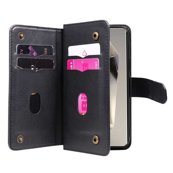 SKALO Samsung S25 Ultra KT 10-RUM Flip Cover - Sort