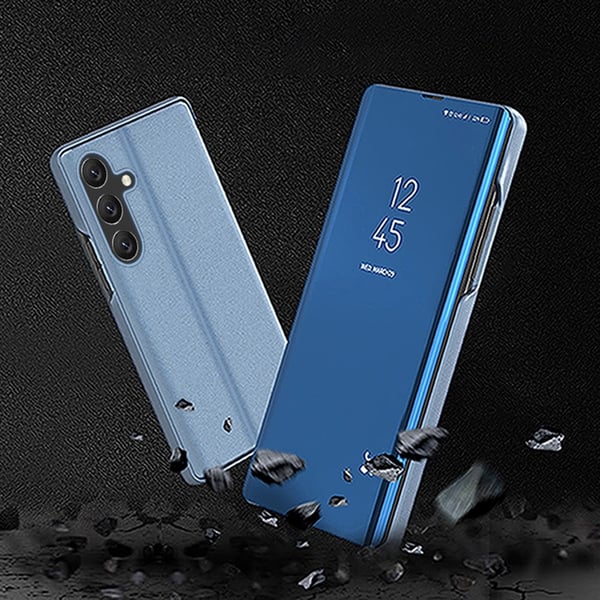 SKALO Samsung S25 Clear View Flip Cover - Sølv