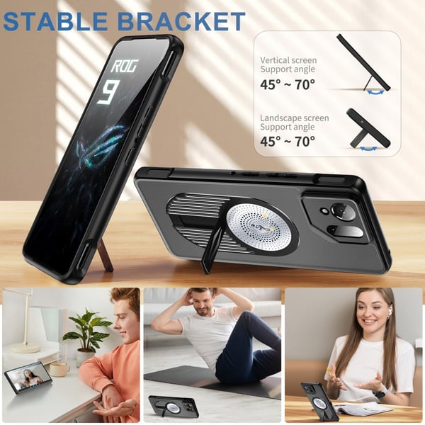 SKALO Asus ROG Phone 9 Pro 5G Graphene Heat Dissipation Cover - Sort