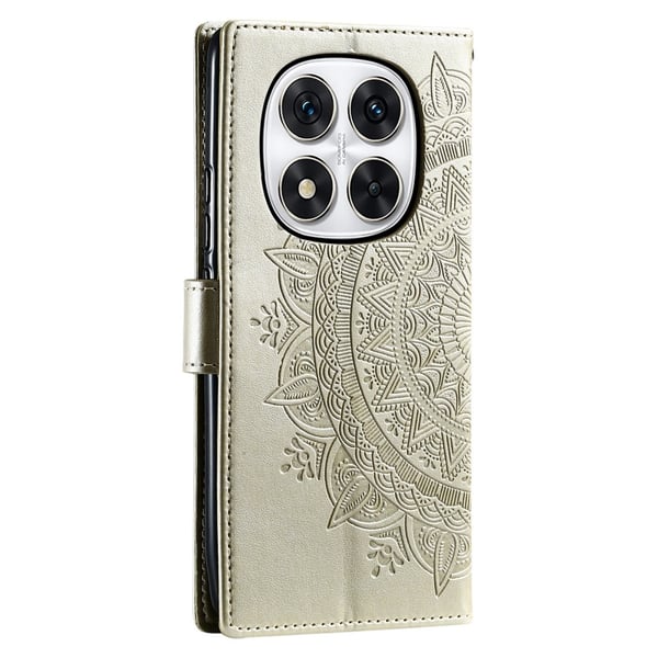 SKALO Xiaomi Redmi Note 14 Pro+ 5G Mandala Flip Cover - Guld