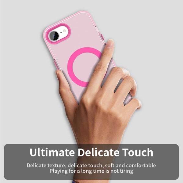 SKALO iPhone 16e Candy Series Hybrid Cover - Pink
