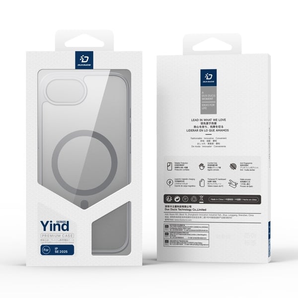 DUX DUCIS iPhone 16e Yind Series Matte Finish Cover - Grå