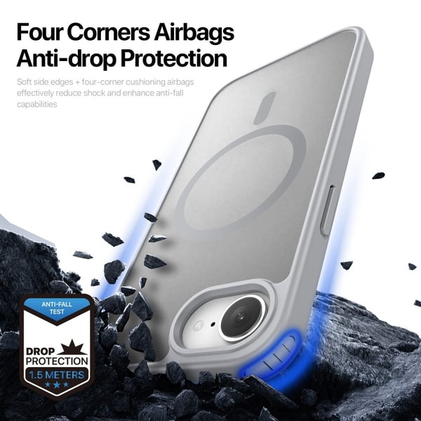 DUX DUCIS iPhone 16e Yind Series Matte Finish Cover - Grå