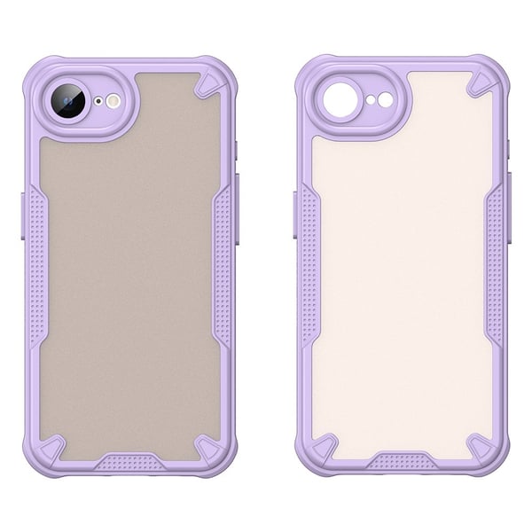 SKALO iPhone 16e Armor Hybrid Frosted Cover - Lilla