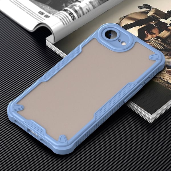 SKALO iPhone 16e Armor Hybrid Frosted Cover - Blå