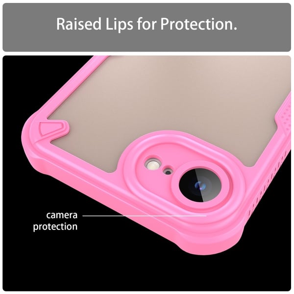 SKALO iPhone 16e Armor Hybrid Frosted Cover - Pink