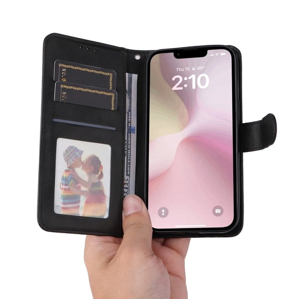 SKALO iPhone 16e PU-nahka Lompakkokotelo