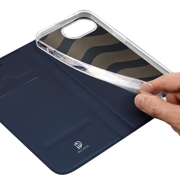 DUX DUCIS iPhone 16e Skin Pro Series Flip Cover - Blå