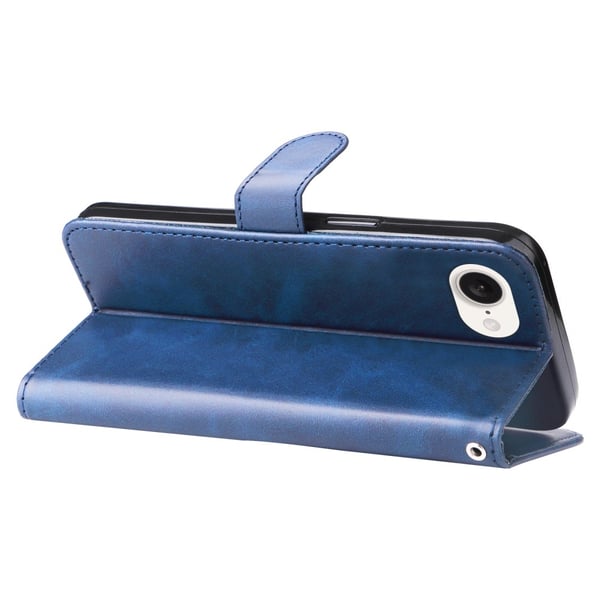 SKALO iPhone 16e Klassisk lynlås Flip Cover - Blå