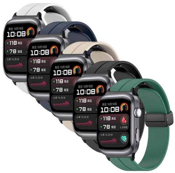 SKALO Huawei Watch D2 Silikoniranneke metallisolki Huawei Watch D2