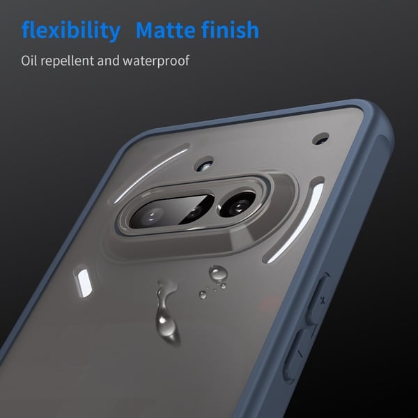 SKALO Nothing Phone (3a) 5G Color Bumper Frosted Cover - Blå