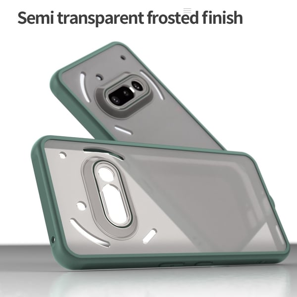 SKALO Nothing Phone (3a) 5G Color Bumper Frosted Cover - Grøn
