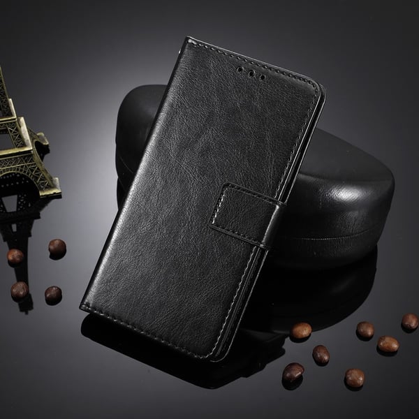 SKALO Nothing Phone (3a) 5G PU-læder Flip Cover - Sort