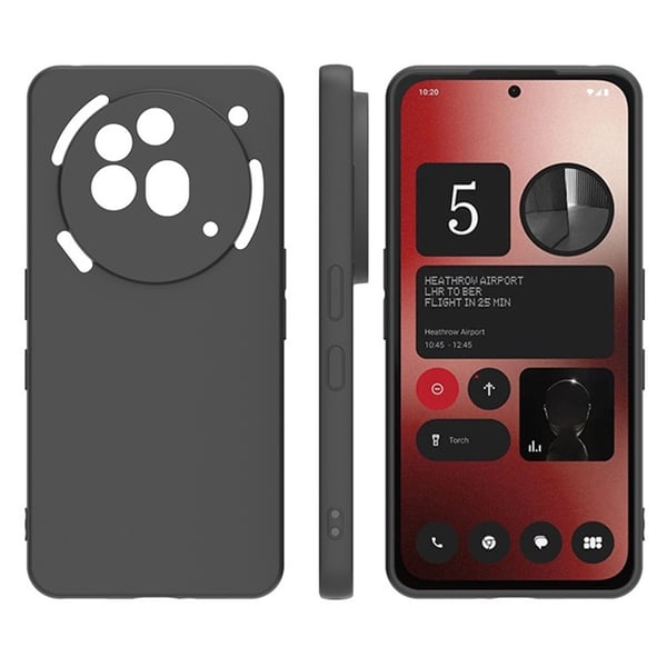 SKALO Nothing Phone (3a) Pro 5G Matsort Ultratyndt TPU Cover - Sort