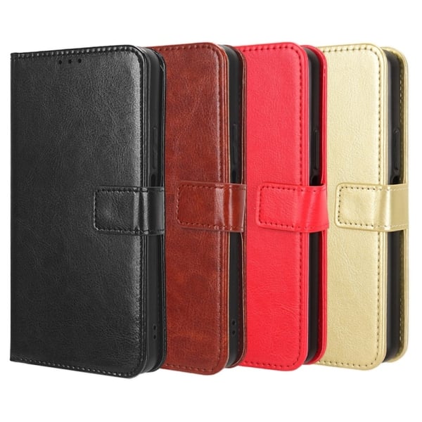 SKALO Nothing Phone (3a) Pro 5G PU-læder Flip Cover - Guld