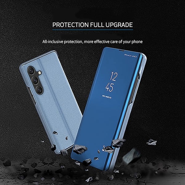 SKALO Samsung A26 5G Clear View Flip Cover - Lilla