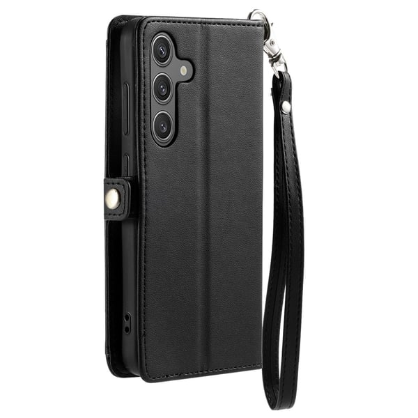 SKALO Samsung A26 5G PU-Læder Kuvert Flip Cover - Sort