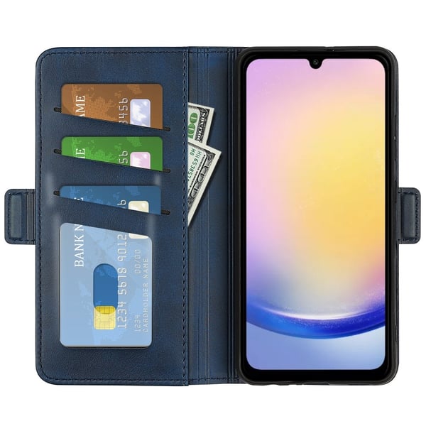 SKALO Samsung A26 5G Premium ID Flip Cover - Blå