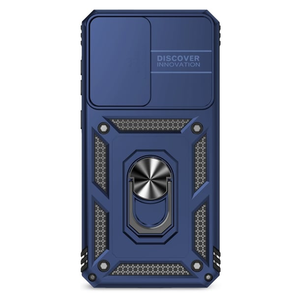 SKALO Samsung A36 5G Armor Metalring Kameraskyder Cover - Blå