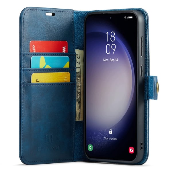 DG MING Samsung A36 5G 2-i-1 Magnet Flip Cover - Blå
