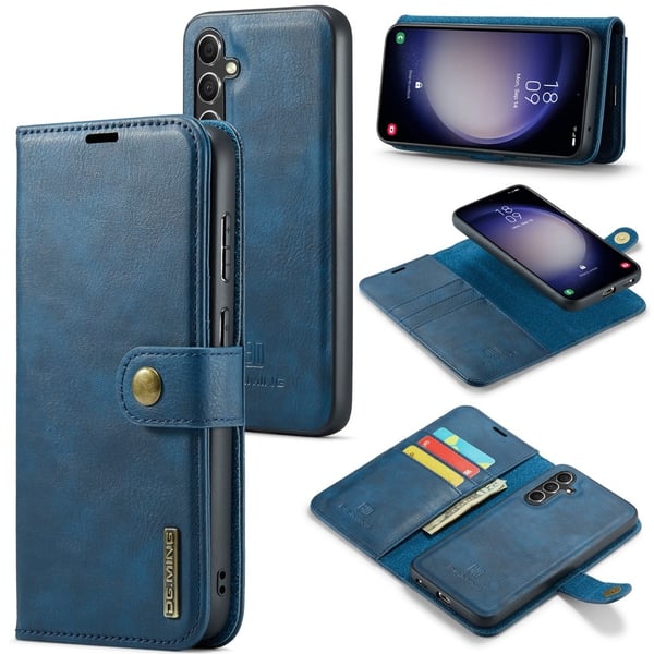 DG MING Samsung A36 5G 2-i-1 Magnet Flip Cover - Blå