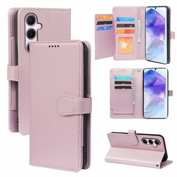 SKALO Samsung A36 5G 9-RUM Flip Cover - Rosa guld