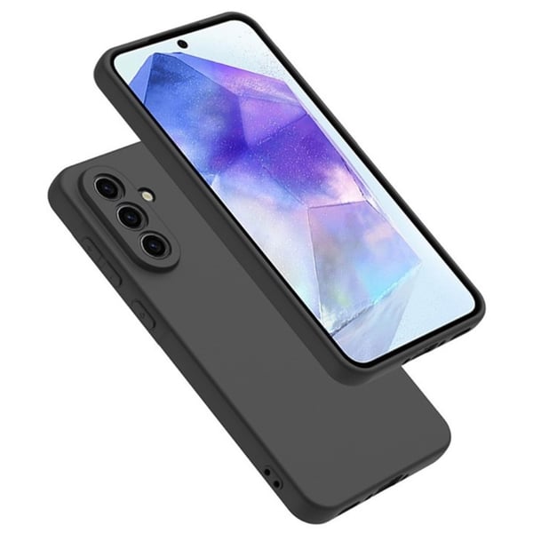 SKALO Samsung A56 5G Matsort Ultratyndt TPU Cover - Sort