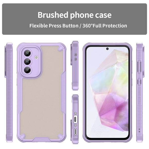 SKALO Samsung A56 5G Armor Hybrid Frosted Cover - Lilla