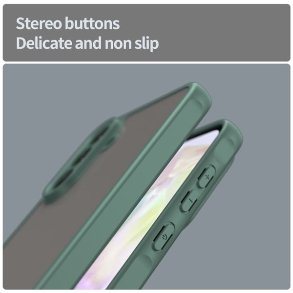 SKALO Samsung A56 5G Color Bumper Frosted Cover - Grøn