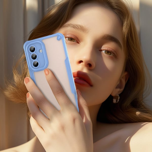 SKALO Samsung A56 5G Armor Hybrid Frosted Cover - Blå