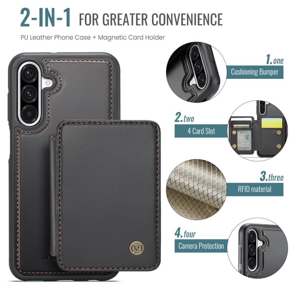 SKALO Samsung A56 5G JEEHOOD J05 Cover - Sort