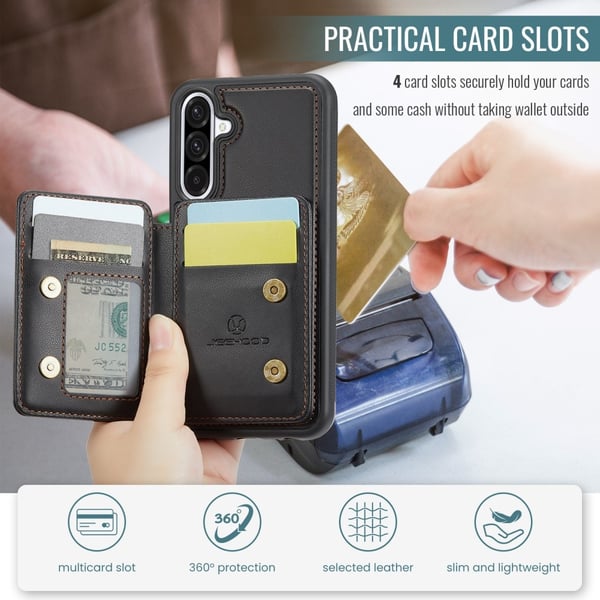 SKALO Samsung A56 5G JEEHOOD J05 Cover - Sort