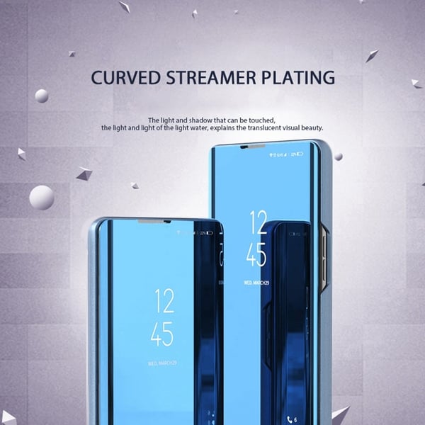 SKALO Samsung A56 5G Clear View Flip Cover - Rosa guld